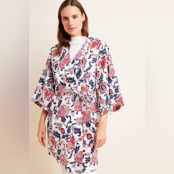 Anthropologie Other - ROLLER RABBIT by ANTHROPOLOGIE NWOT Amanda Robe in Red Rouge